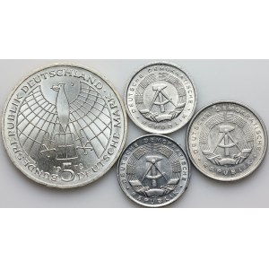 Germany, set of coins from 1973-1982, (4 pieces)