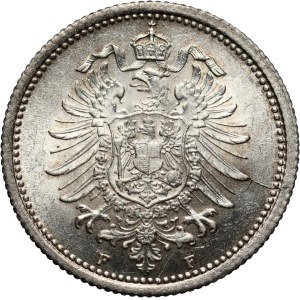 Germany, 20 Pfennig 1876 F, Stuttgart