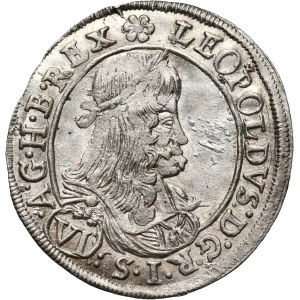 Austria, Leopold I, 6 Kreuzer 1674 IAN, Graz