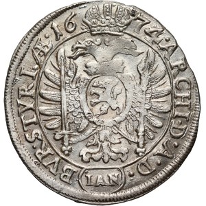 Austria, Leopold I, 6 Kreuzer 1674 IAN, Graz