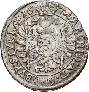 Austria, Leopold I, 6 Kreuzer 1674 IAN, Graz