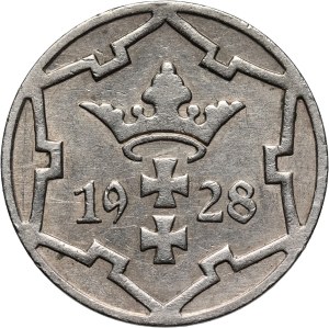 Free City of Danzig, 5 fenig 1928, Berlin, rare vintage
