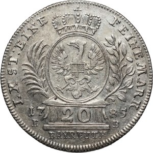 Germany, Brandenburg-Bayreuth, Charles Alexander, 20 Kreuzers 1785 EB, Bayreuth
