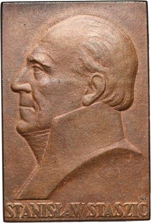 II RP, plaque, Stanislaw Staszic, State Mint in Warsaw