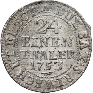 August III, 1/24 talara (grosz) 1753 FWôF, Drezno