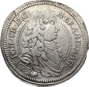 Germany, Brandenburg-Ansbach, Johann Friedrich, 1/6 Thaler 1676