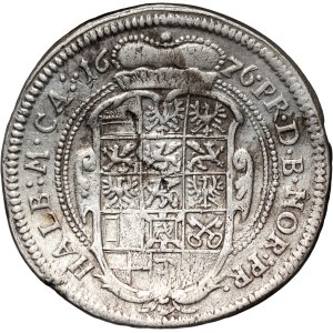 Germany, Brandenburg-Ansbach, Johann Friedrich, 1/6 Thaler 1676