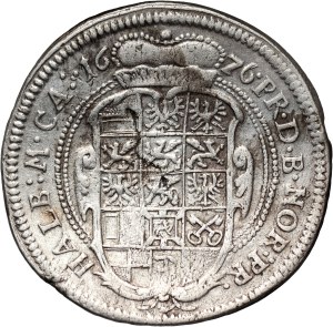 Germany, Brandenburg-Ansbach, Johann Friedrich, 1/6 Thaler 1676