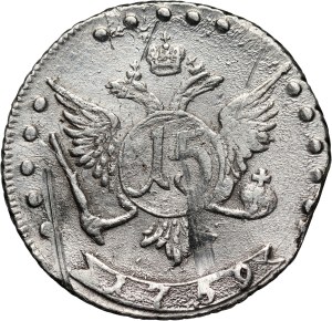 Russia, Catherine II, 15 Kopecks 1769 ММД, Petersburg