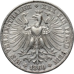 Germany, Frankfurt, Thaler 1860