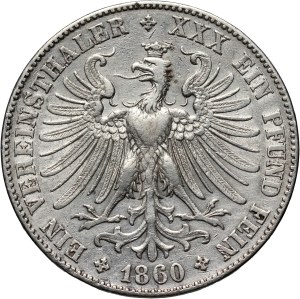 Germany, Frankfurt, Thaler 1860