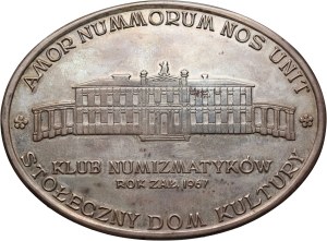 People's Republic of Poland, 1970 silver medal, Numismatics Club