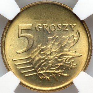 III RP, 5 grosz 1993, Warsaw
