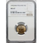 III RP, 5 groszy 1992, Warszawa