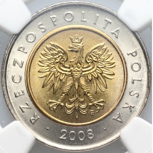 III RP, 5 złotych 2008, Warszawa