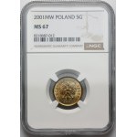 III RP, 5 groszy 2001, Warszawa