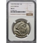 II RP, 10 złotych 1933, Warszawa, Jan III Sobieski