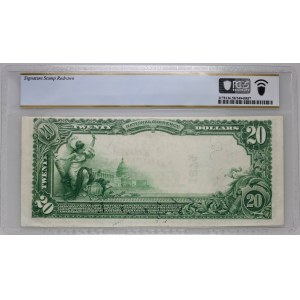United States of America, National Bank, Webster City, 20 dollars 1902