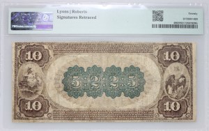 United States of America, Pennsylvania, Pittsburgh, 10 dollars 1882, serie H