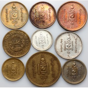 Mongolia, coin set, (9 pieces)