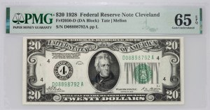 United States of America, Federal Reserve Note - Cleveland, 20 dollars1928