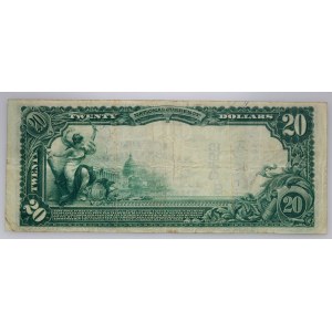 United States of America, National City Bank, Dallas, 20 dollars 1920, serie A