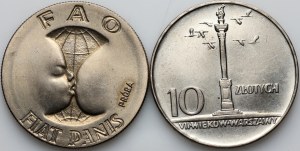 People's Republic of Poland, coin set from 1966-1971, (2 pieces)