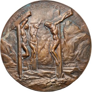 Germany, medal from 1934, Mystery of the Passion of Christ - Golgotha, Goetz