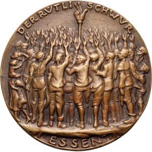 Germany, medal from 1923, Der Rütli Schwur, Essen, Goetz