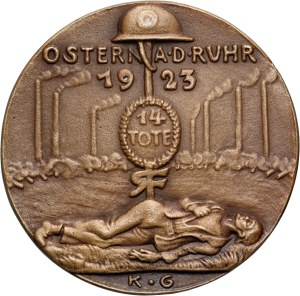 Germany, medal from 1923, Der Rütli Schwur, Essen, Goetz