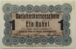Poznan, 1 ruble 17.04.1916