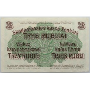 Poznań, 3 ruble 17.04.1916, seria V