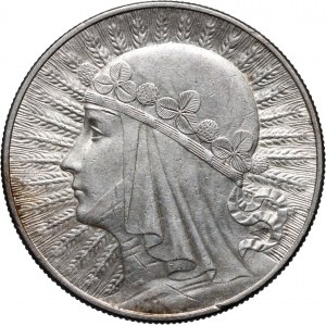 II RP, 10 złotych 1932, Warszawa, Głowa Kobiety