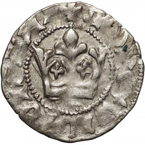 Władysław Jagiełło 1386-1434, półgrosz, Kraków, bez sygnatur