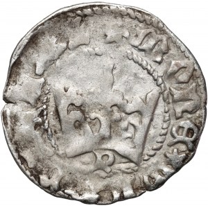 Władysław Jagiełło 1386-1434, półgrosz, Kraków, sygnatura P