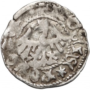 Władysław Jagiełło 1386-1434, półgrosz, Kraków, sygnatura P