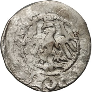 Władysław Jagiełło 1386-1434, półgrosz, Kraków, sygnatura AS