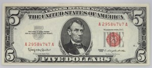United States of America, 5 dollars 1963, serie A