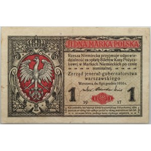 Generalne Gubernatorstwo, 1/2 marki polskiej 9.12.1916, jenerał, seria A
