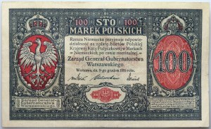 General Government, 100 marks 9.12.1916, General, series A