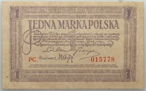 II RP, 1 Polish mark, 17.05.1919, PC series