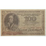 II RP, 100 marek polskich 15.02.1919, Ser. AH, REPRINT, w etui NBP