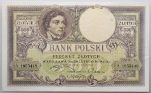 II RP, 500 zloty 28.02.1919, S.A. series.