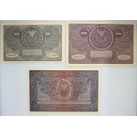 II RP, 1/2-5000 marek polskich, zestaw banknotów 1919-1920 (8 sztuk)