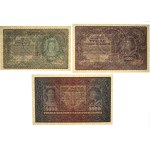 II RP, 1/2-5000 marek polskich, zestaw banknotów 1919-1920 (8 sztuk)