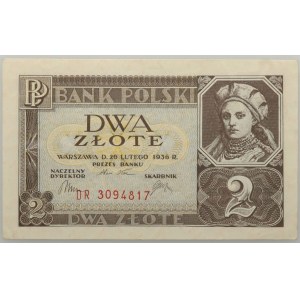 II RP, 2 złote 26.02.1936, seria DR