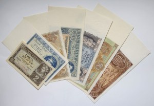 II RP, 2-100 zloty, banknote set 1929-1936 (7 pieces)