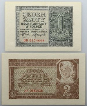 General Government, 1+2 gold 1.08.1941, BB/AF series