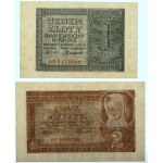 Generalna Gubernia, 1+2 złote 1.08.1941, seria BB/AF