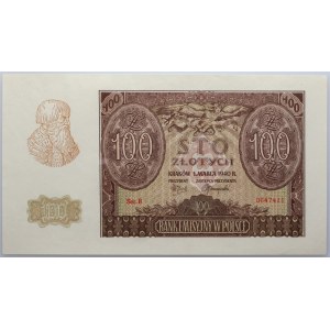 Generalna Gubernia, 100 złotych 1.03.1940, seria B, falsyfikat ZWZ